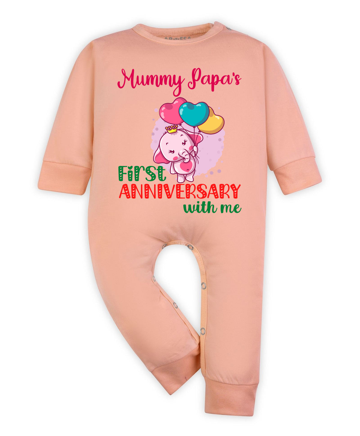 No | Mummy Papa First Anniversary With Me Mom Dad - Jumpsuit
