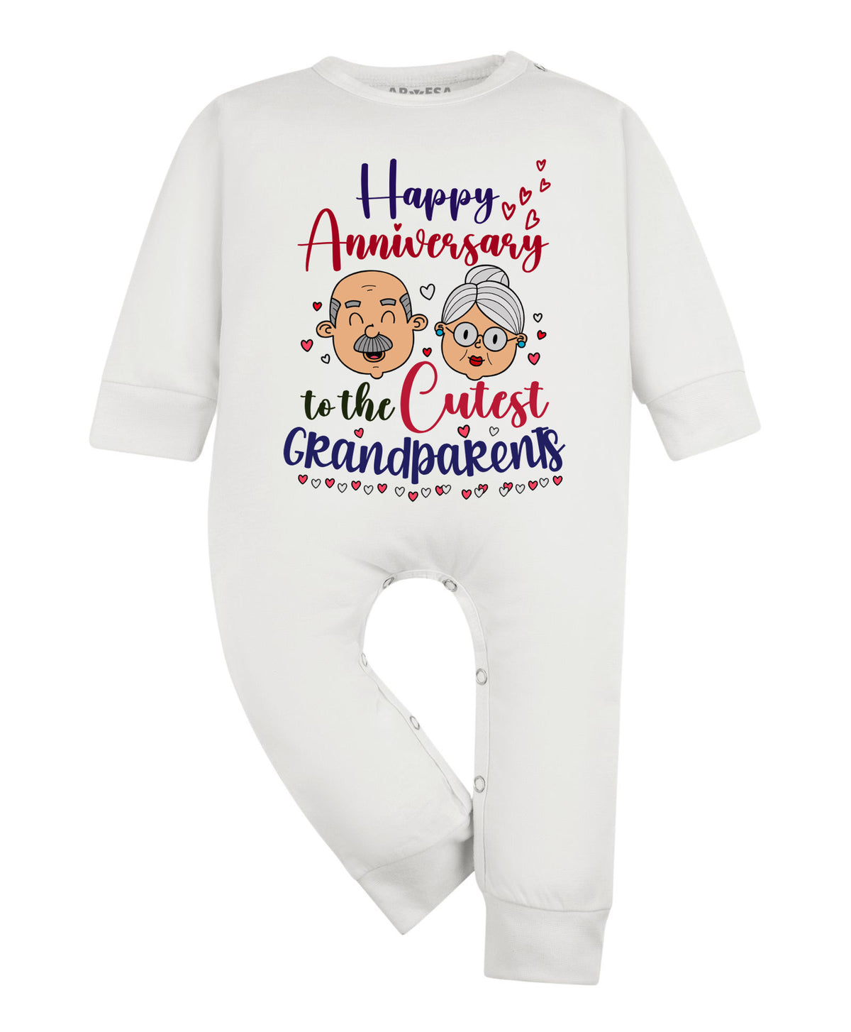 No | Happy Anniversay GrandParents Family Anniversary - Jumpsuit