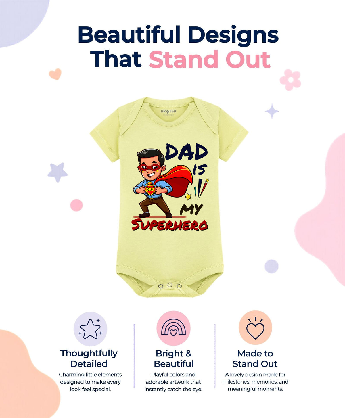 No | Dad Is My Superhero - Romper