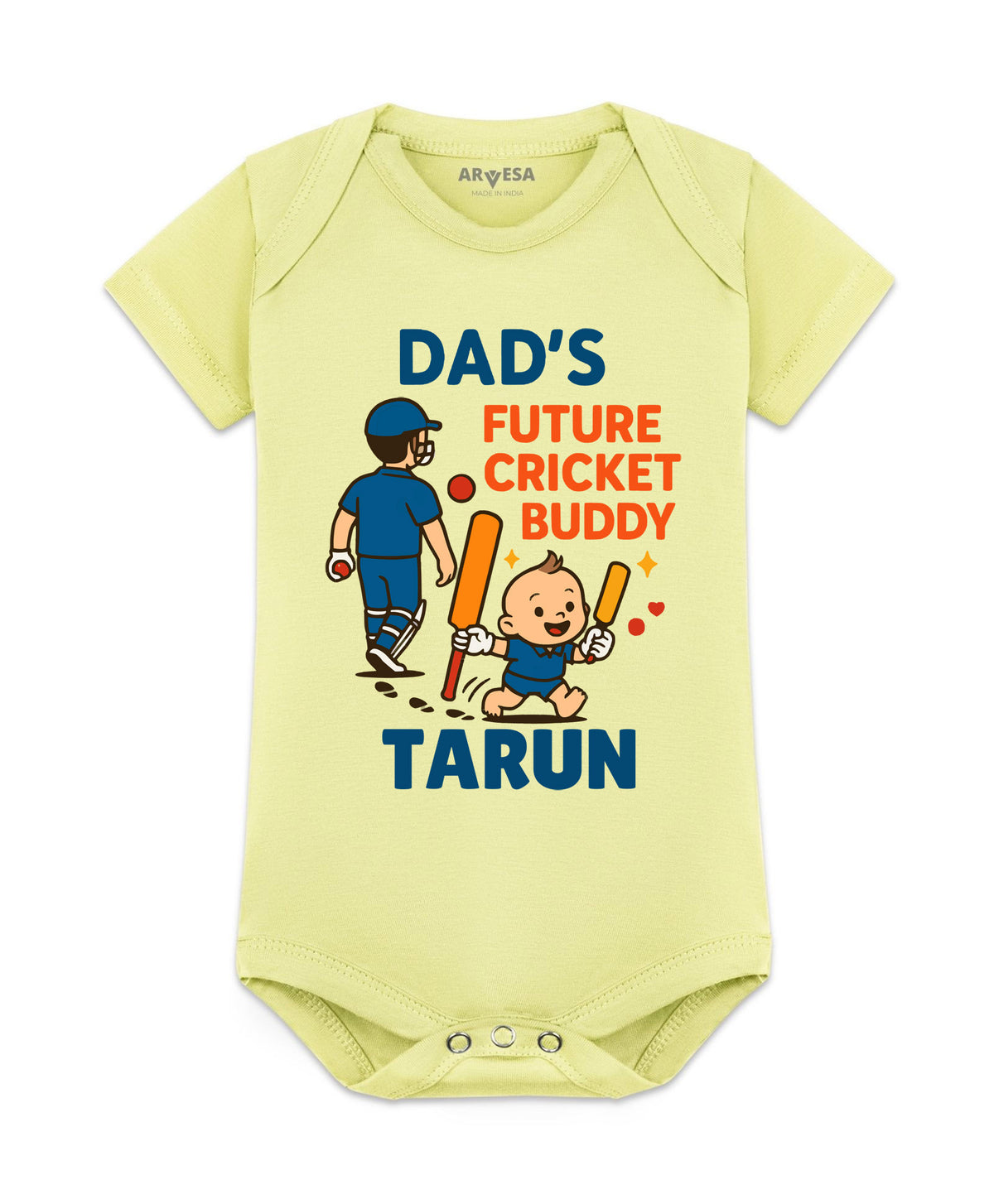 Yes | Dad's Future Cricket Buddy - Romper