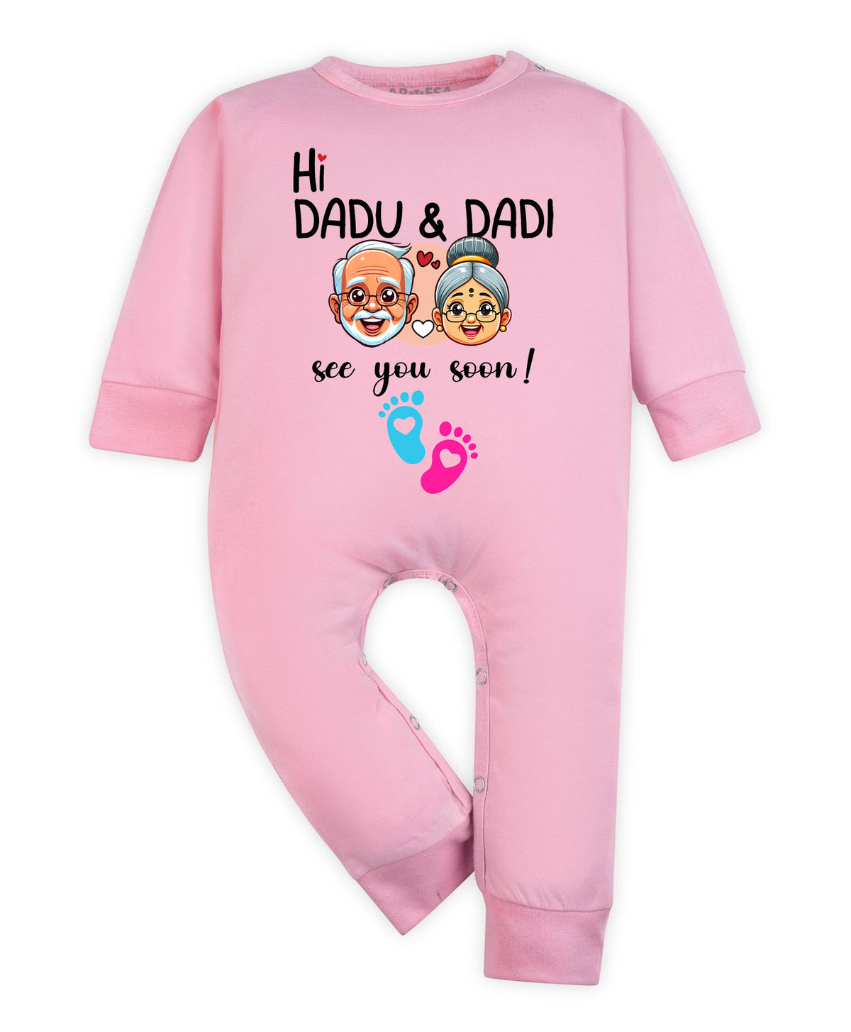 Hi Dadu & Dadi See You Soon Pregnancy Announcement - Jumpsuit