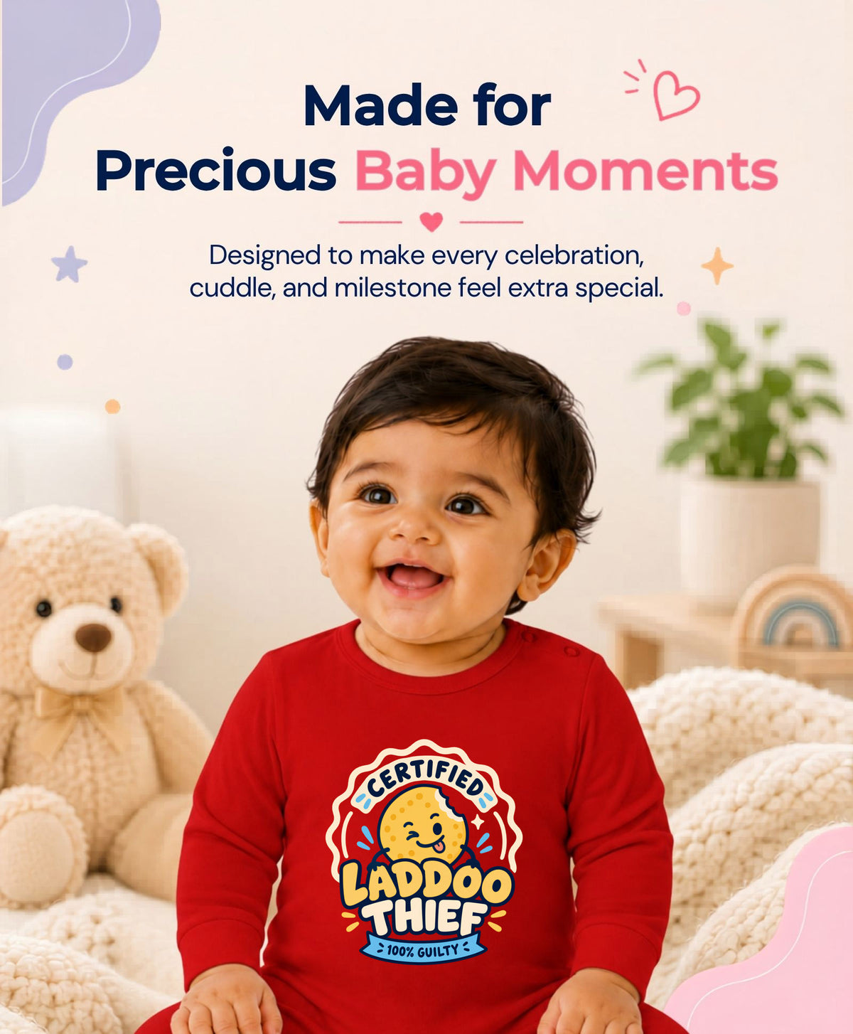 Certified Laddoo Thief 100% Guilty Diwali - Jumpsuit