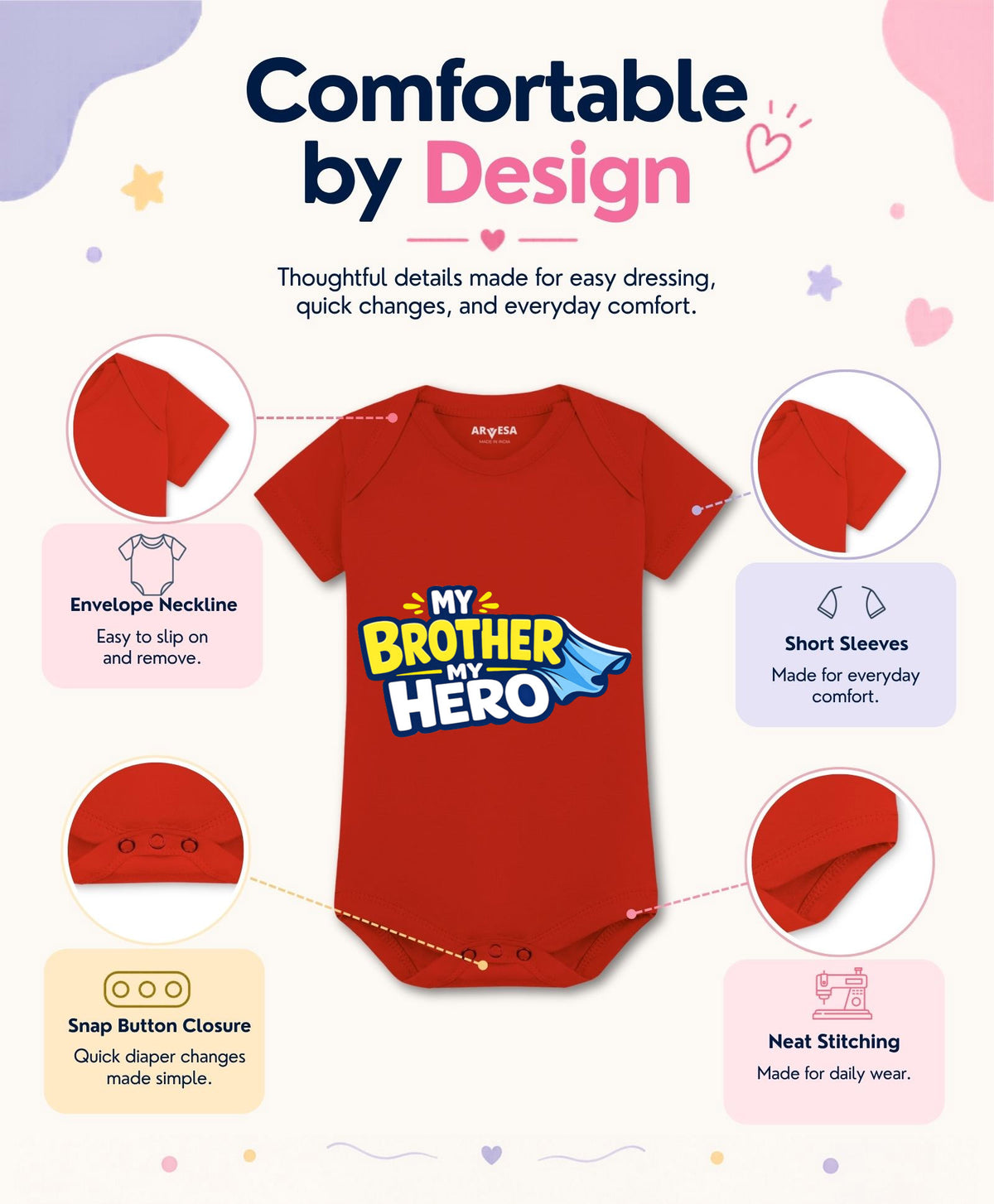 My Brother My Hero - Romper