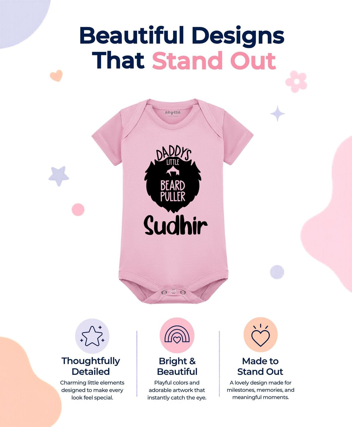 Yes | Daddy Little Beard Puller - Romper