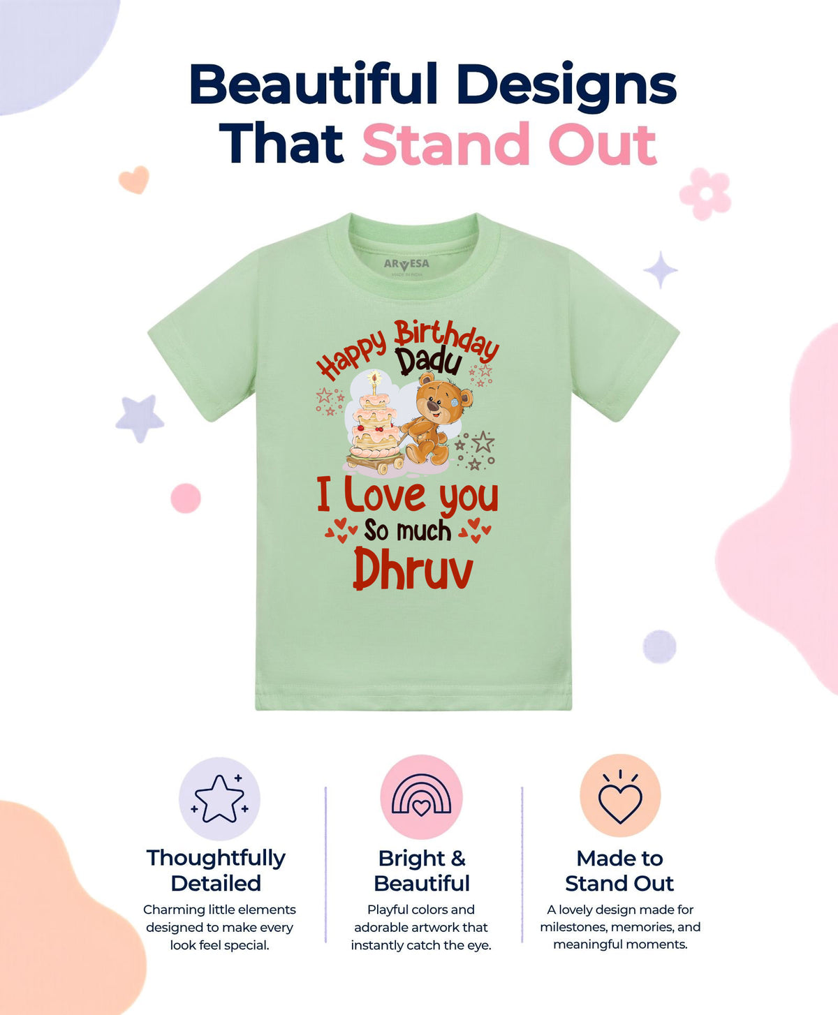 Yes | Happy Birthday Dadu Family Birthday - T-shirt