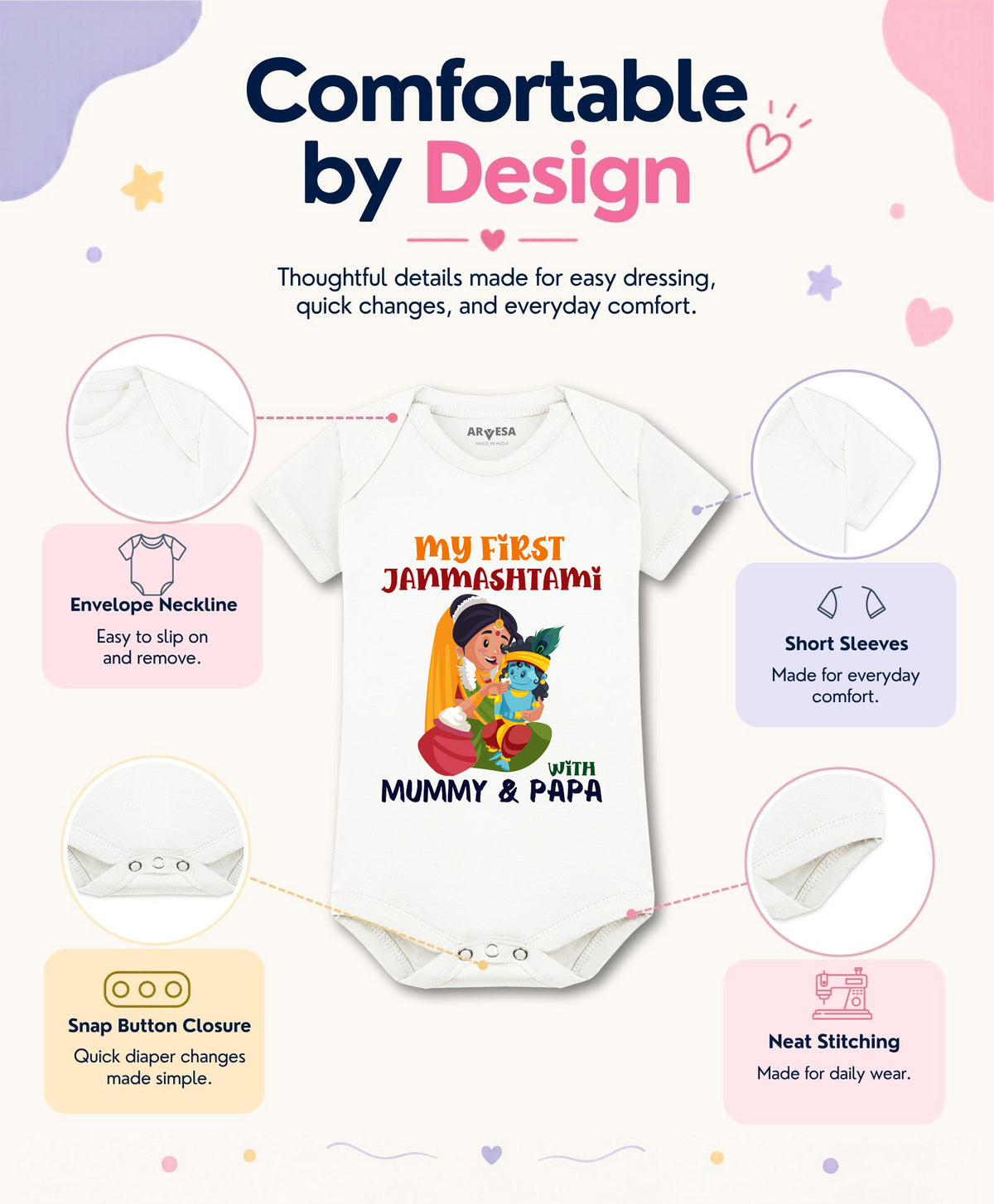 No | My First Janmashtami - Romper