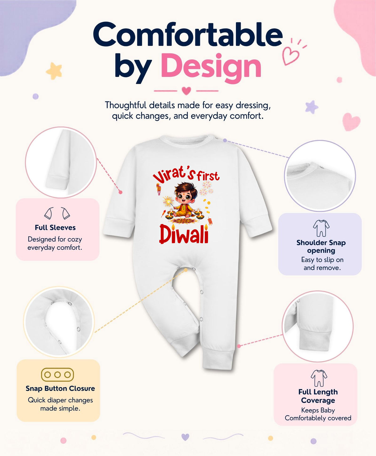 Yes | My First Diwali - Jumpsuit