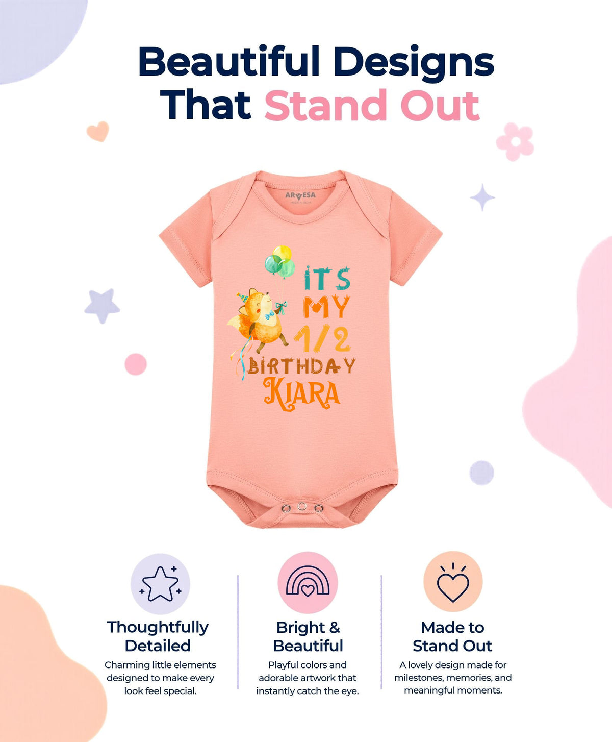 Yes | Half Birthday - Romper