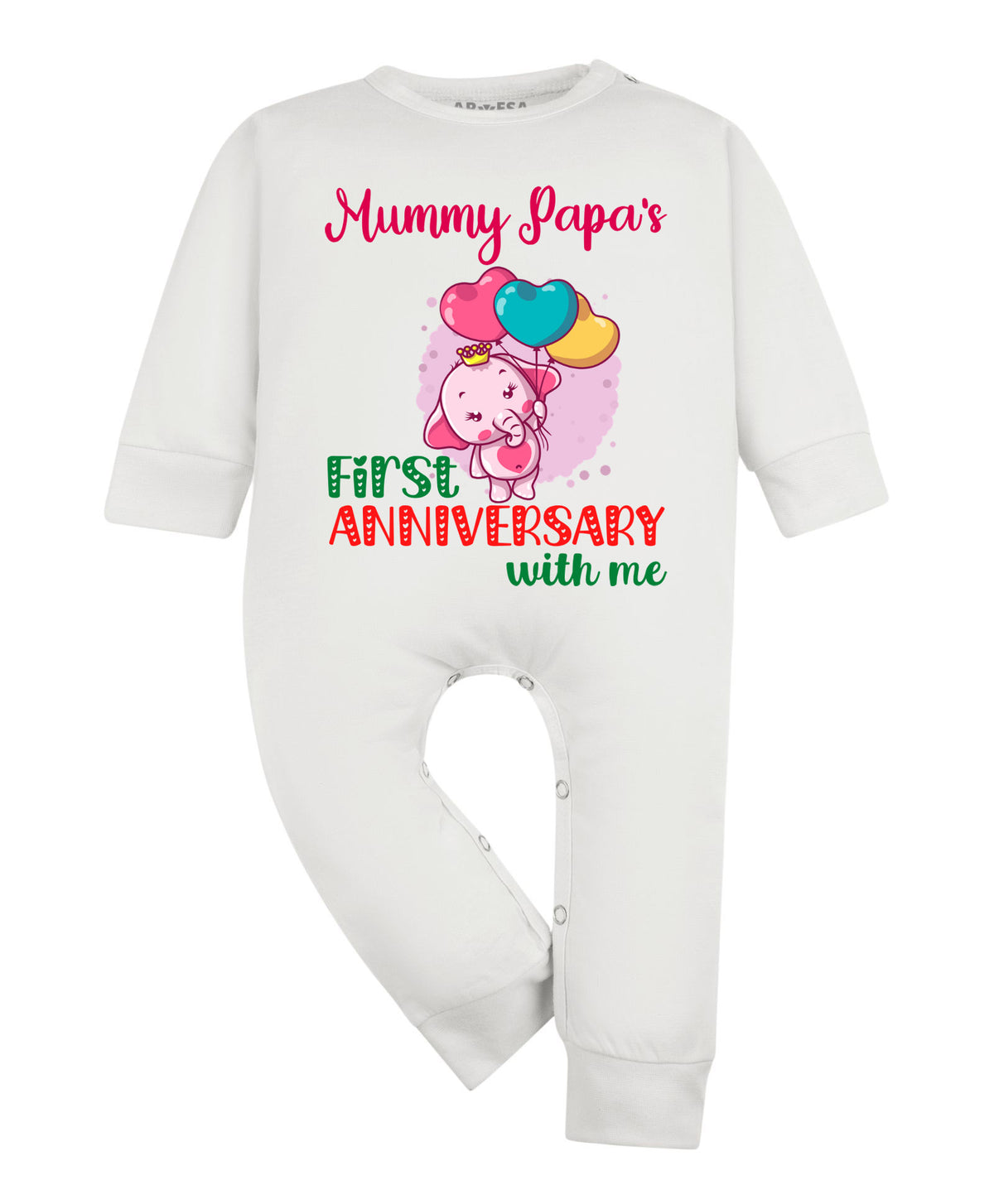 No | Mummy Papa First Anniversary With Me Mom Dad - Jumpsuit