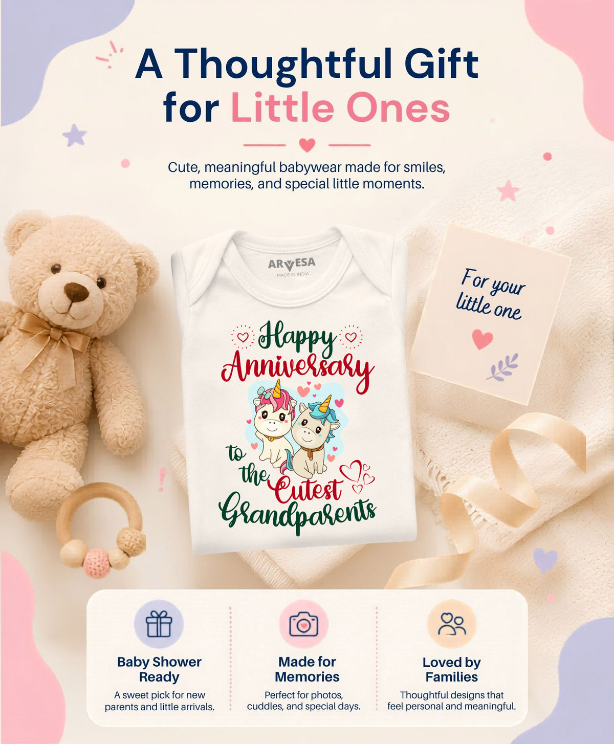 No | Happy Anniversay GrandParents Family Anniversary - Romper
