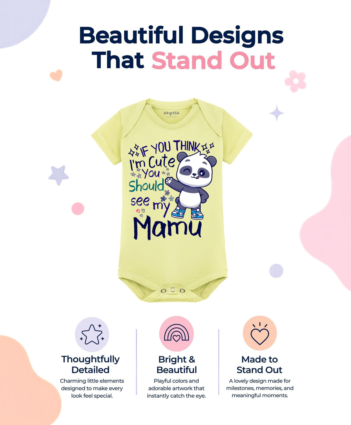 No | I Am Cute You Should See My Mamu - Romper