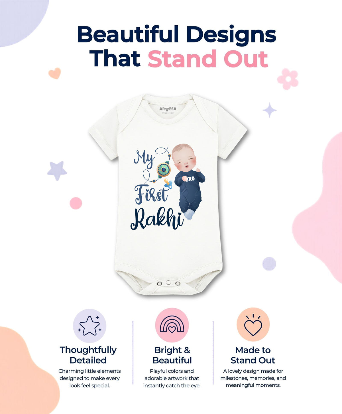 No | My First Rakhi - Romper