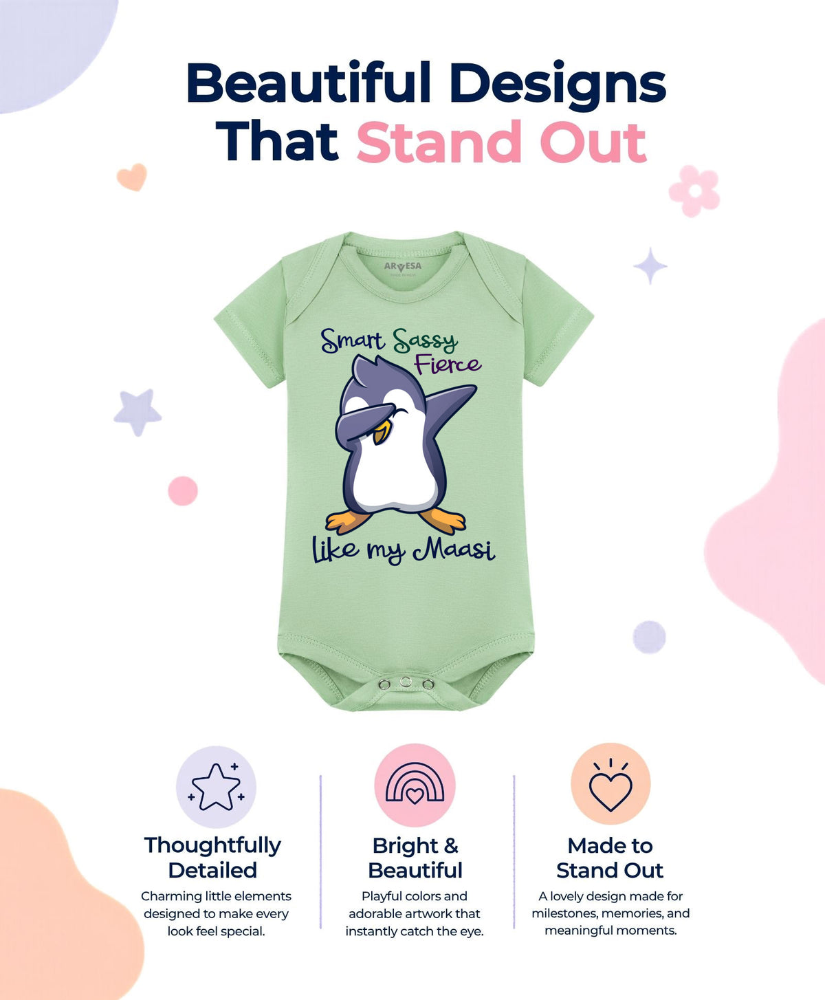 No | Smart Sassy Like My Maasi - Romper