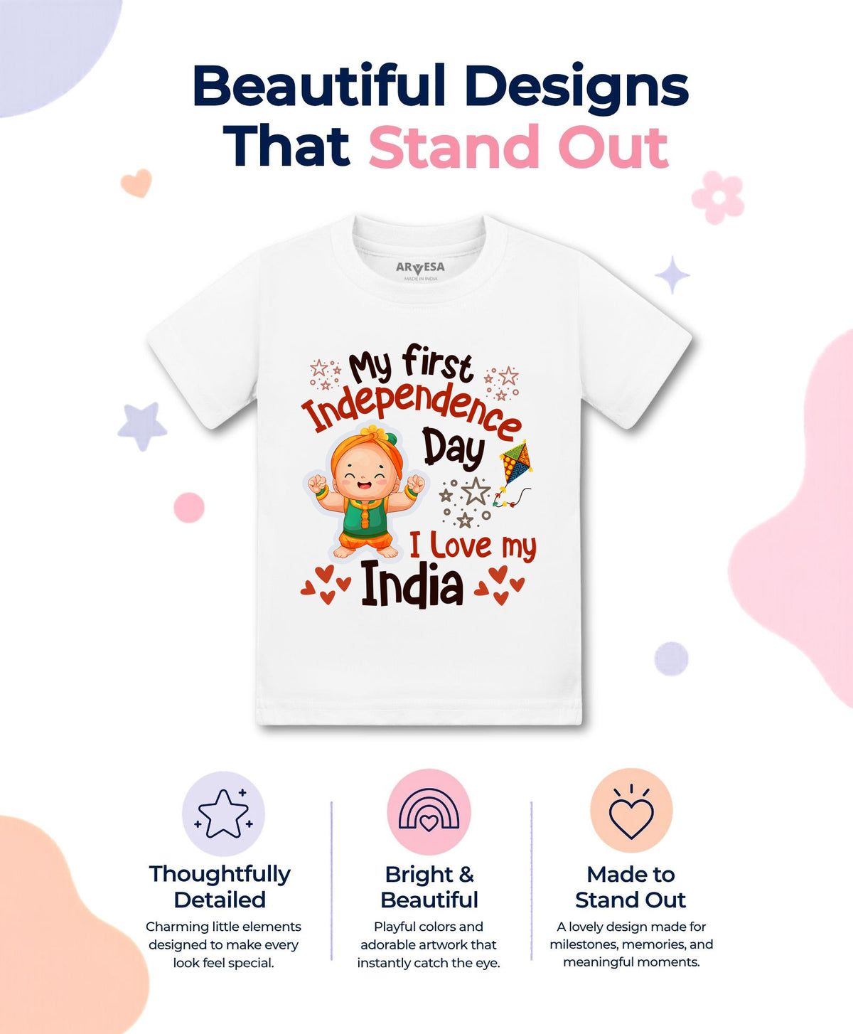 No | My First Independence Day - T-shirt