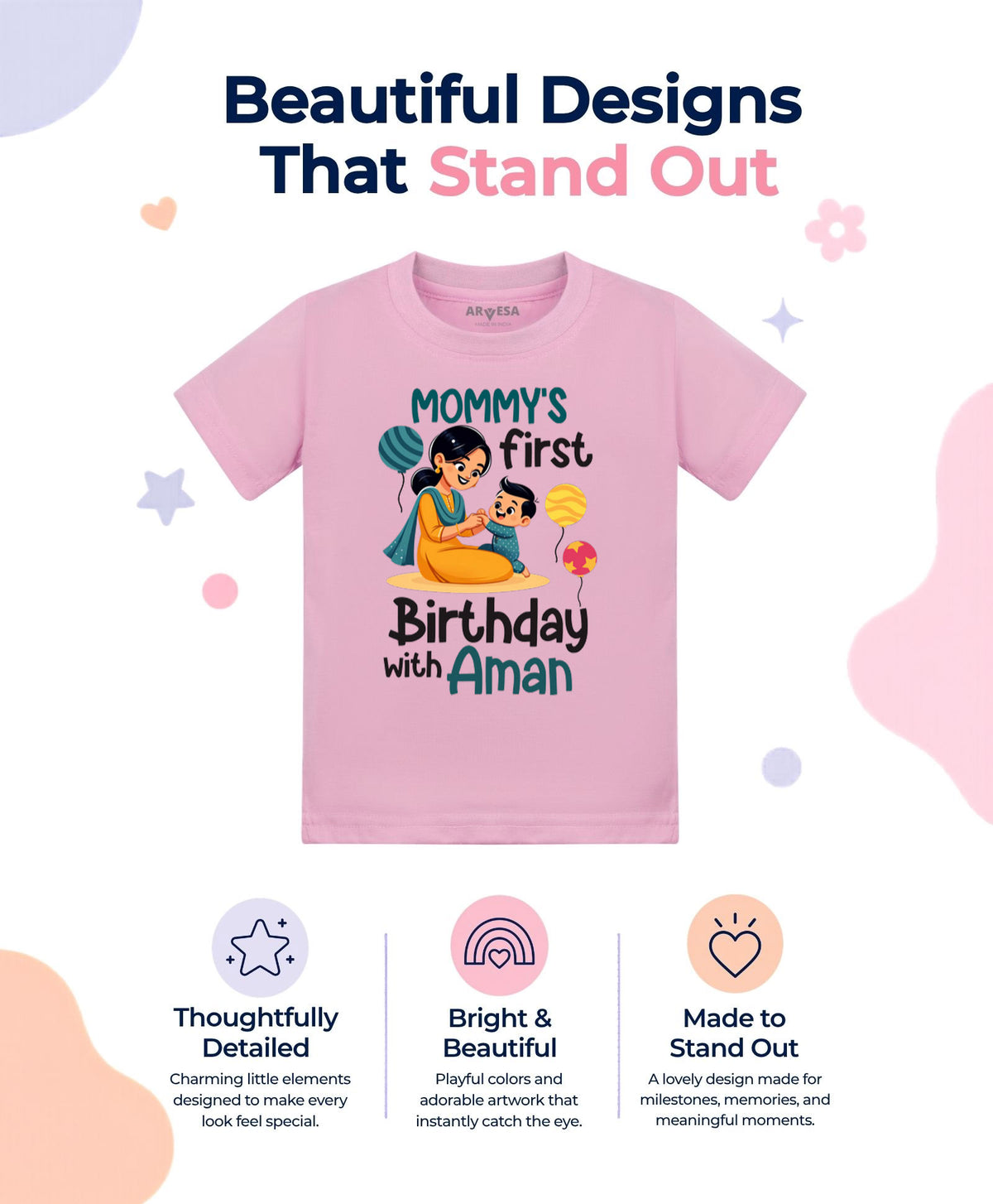 Yes | Mommy First Birthday With Me Mom Birthday - T-shirt