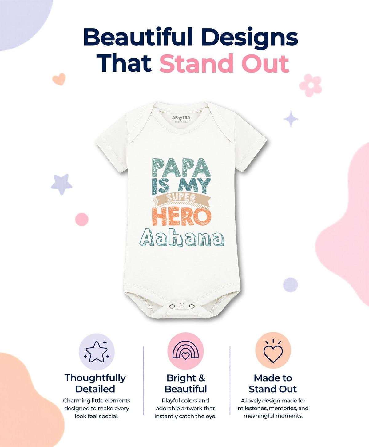 Yes | Papa Is My Super Hero Dad - Romper