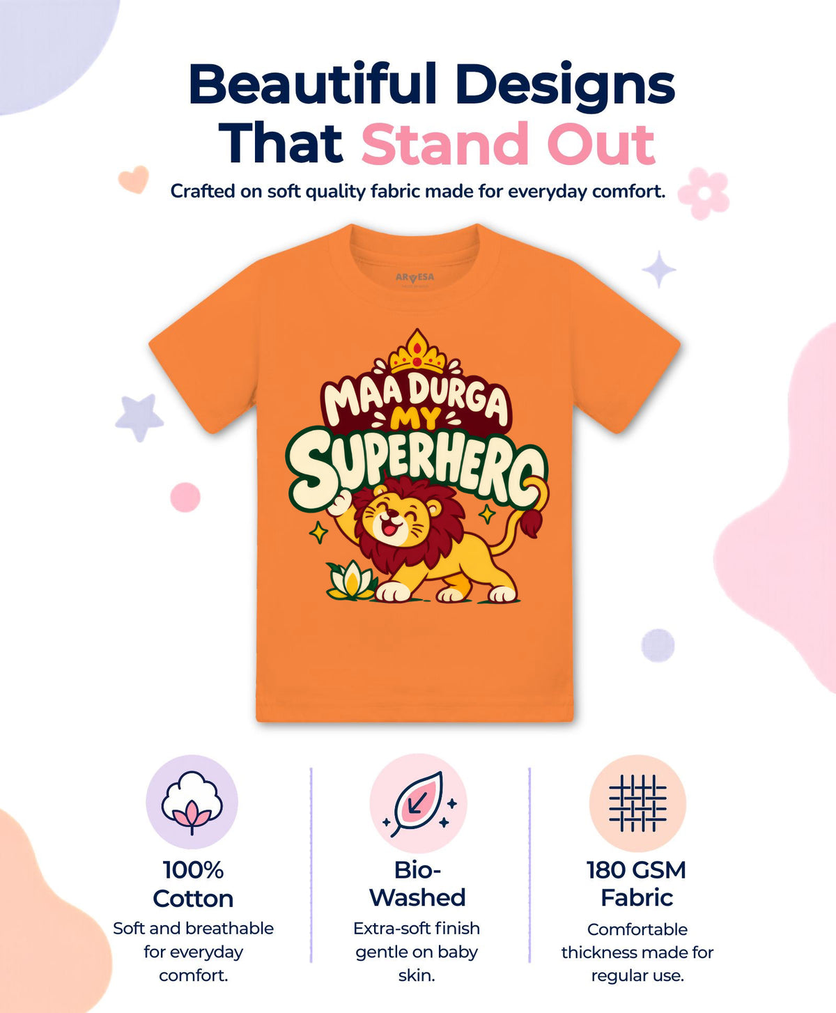 Maa Durga My Superhero Durga Puja - T-shirt