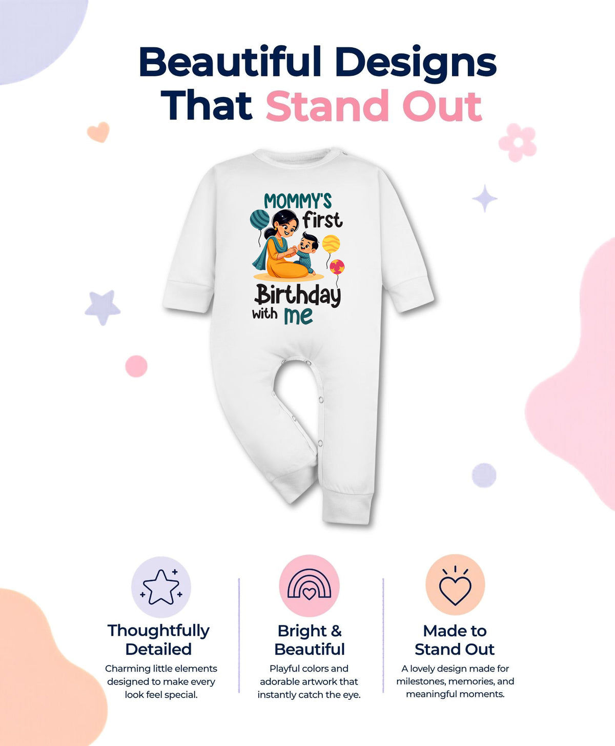 No | Mommy First Birthday With Me Mom Birthday - Jumpsuit