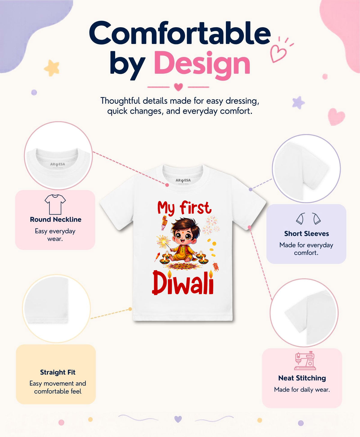 No | My First Diwali - T-shirt