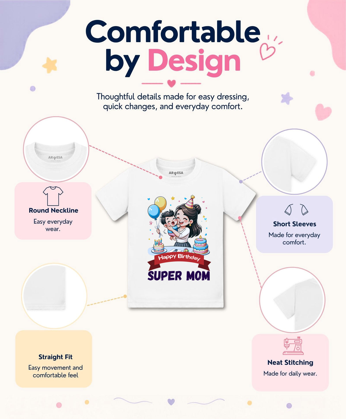 No | Happy Birthday Super Mom Mom Birthday - T-shirt