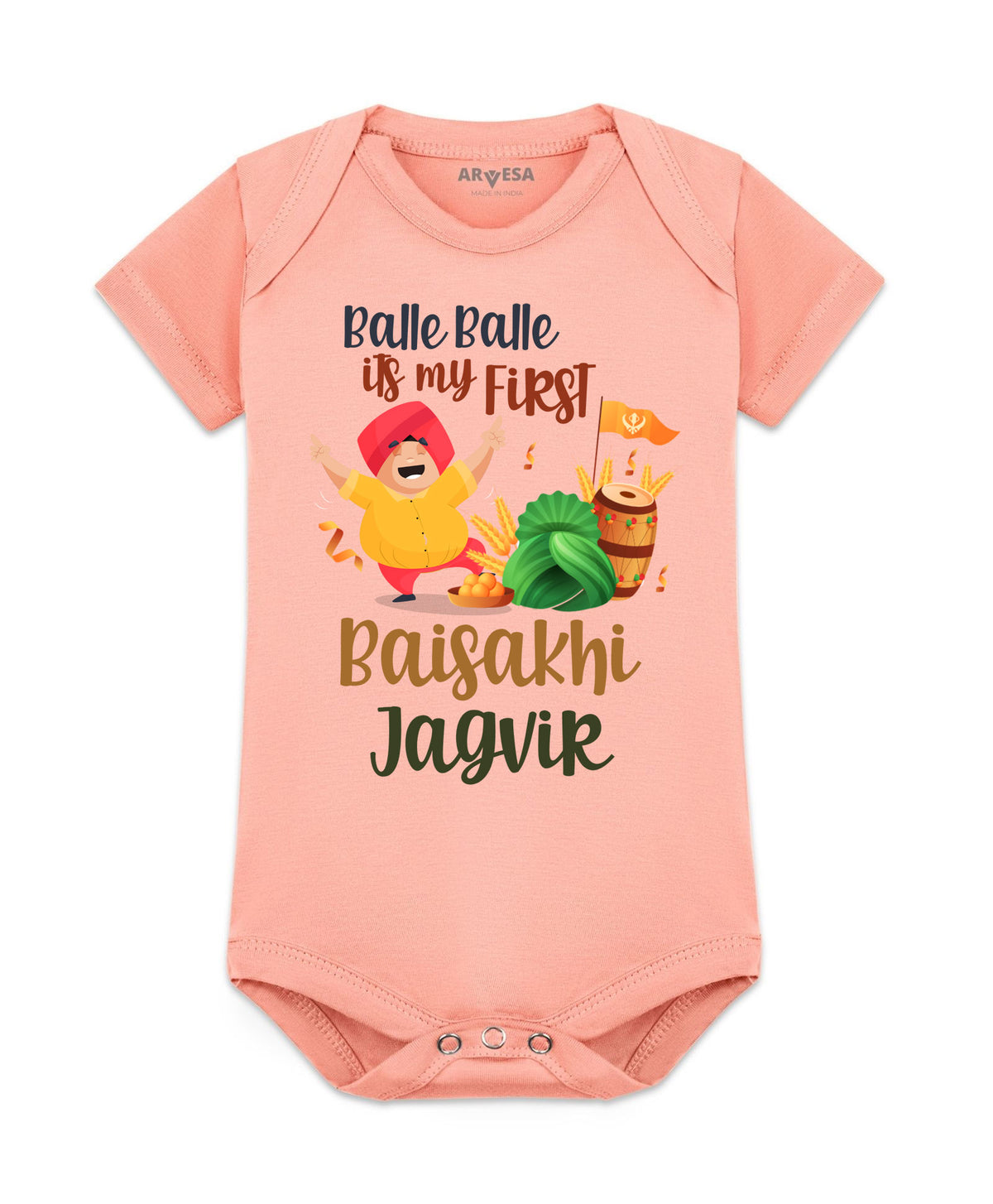 Yes | Happy Baisakhi - Romper
