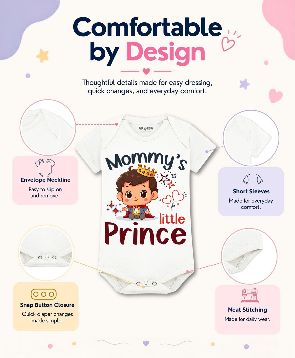 No | Mommy Little Prince - Romper