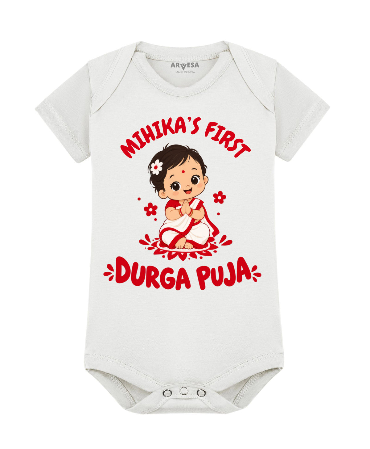 Yes | My First Durga Puja - Romper