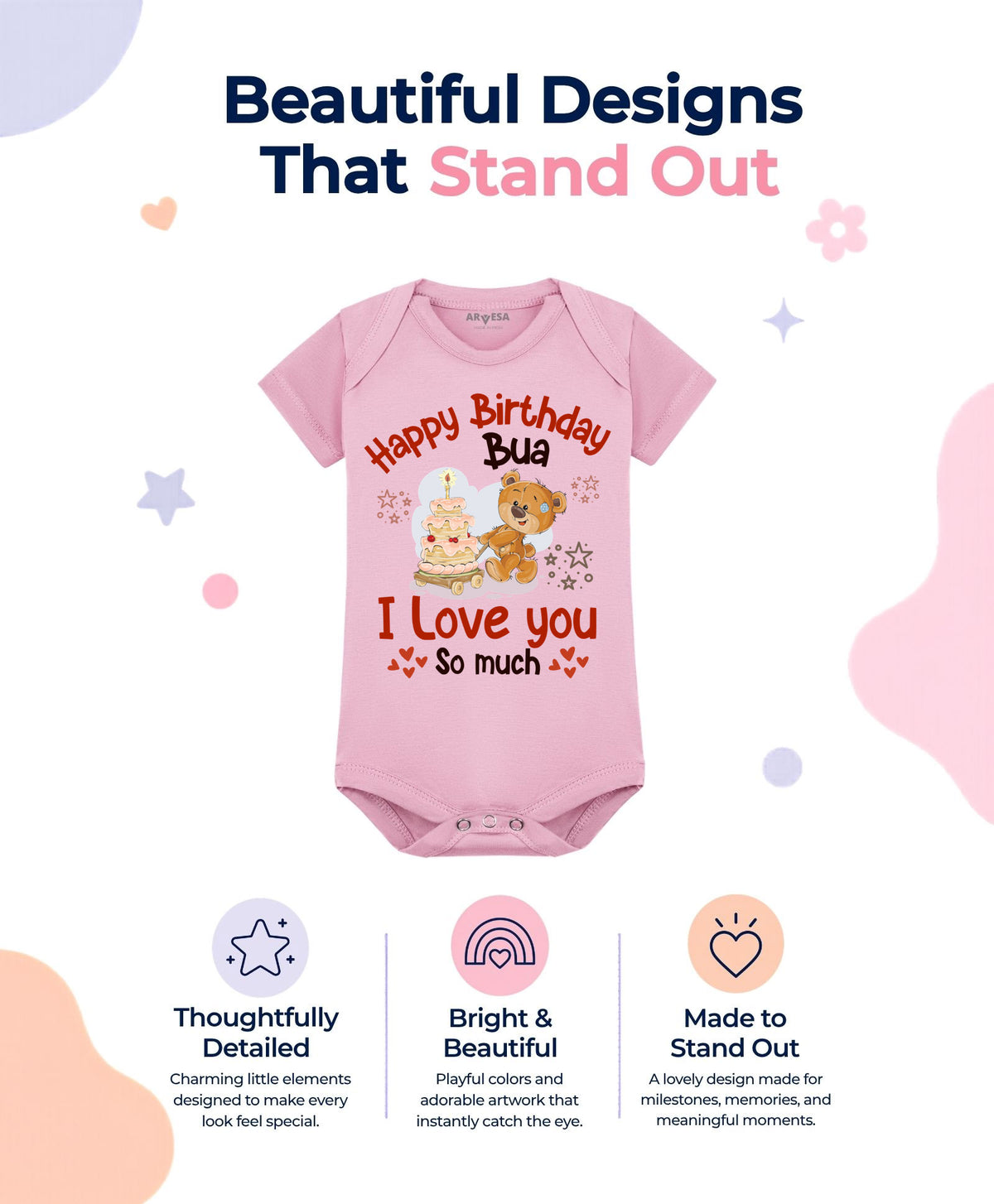 No | Happy Birthday Bua Family Birthday - Romper