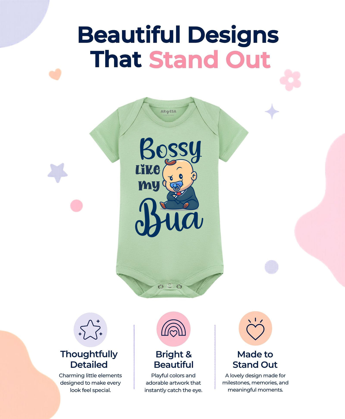 No | Bossy Like My Bua - Romper