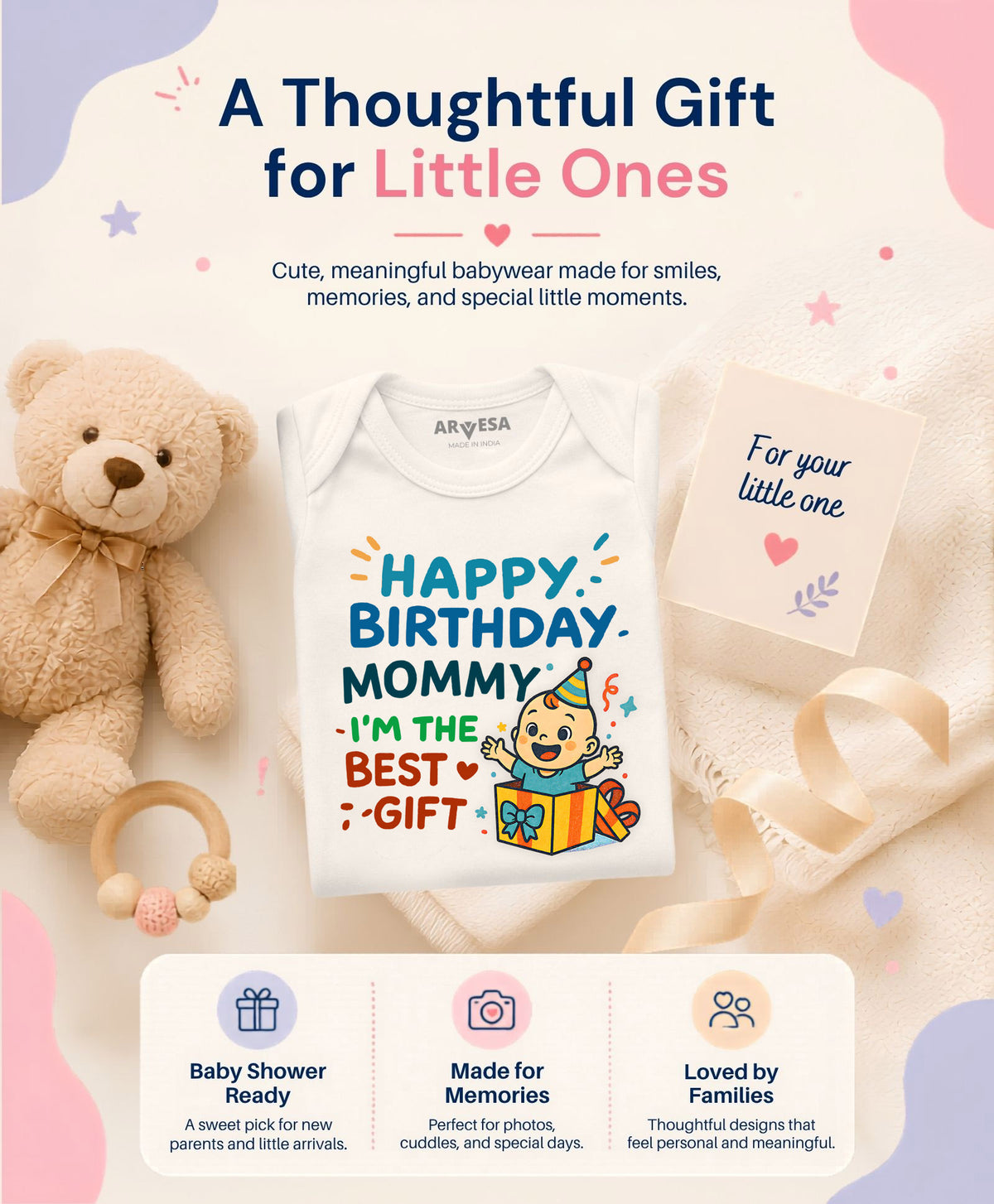 No | Happy Birthday Mommy I'm The Best Gift Mom Birthday - Romper