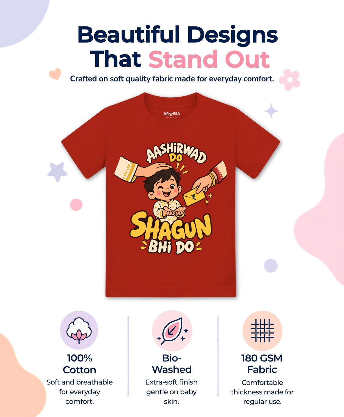 Aashirwad Do Shagun Bhi Do Diwali - T-shirt