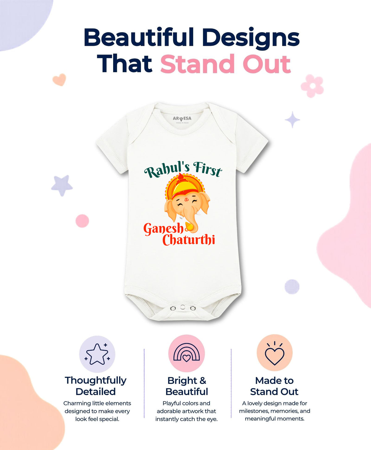 Yes | My First Ganesh Chaturthi - Romper