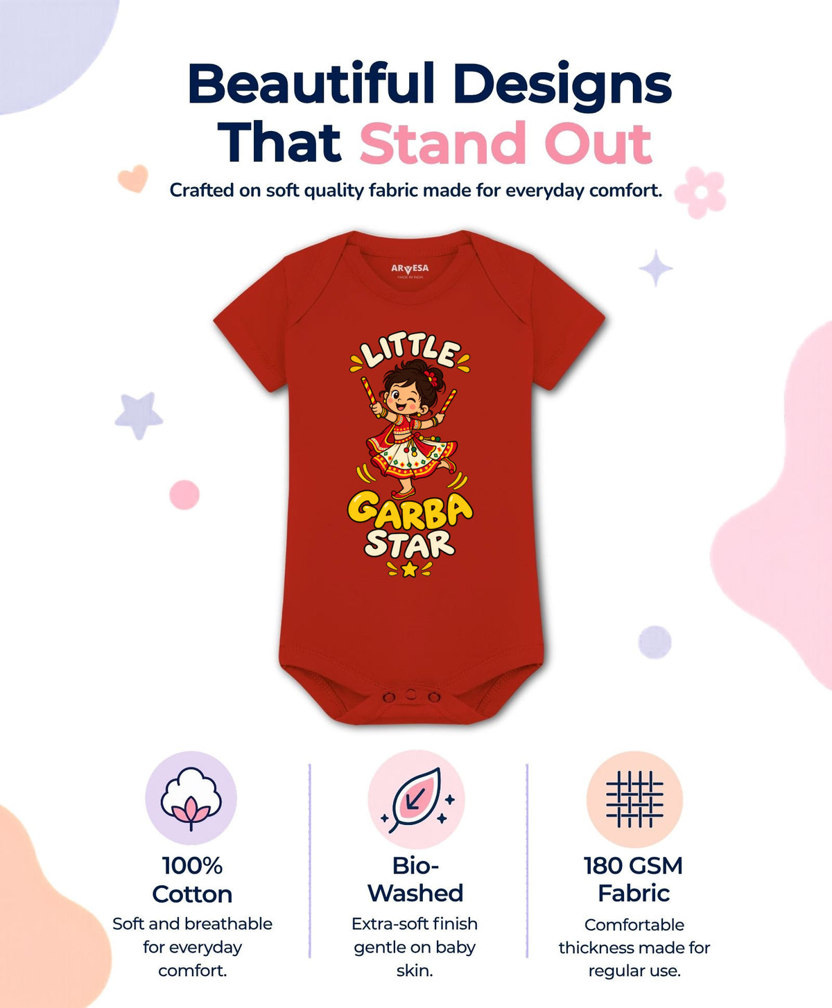 Little Garba Star Navratri - Romper