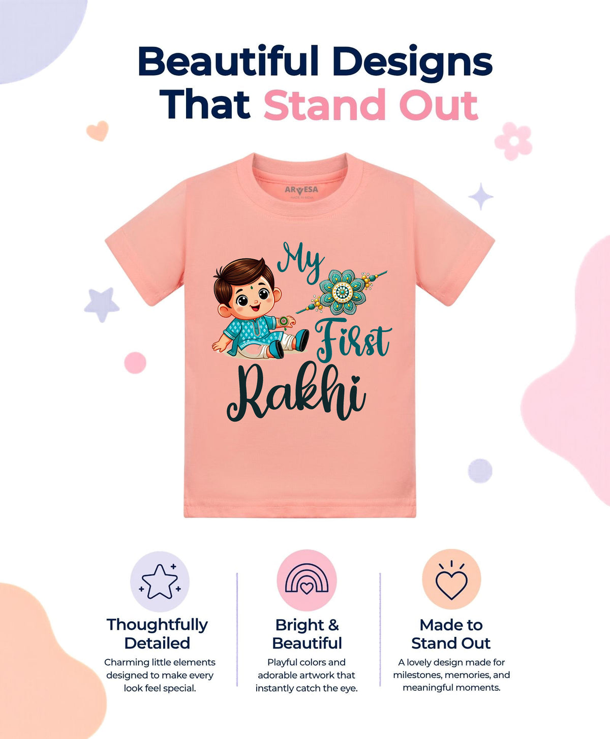 No | My First Rakhi - T-shirt