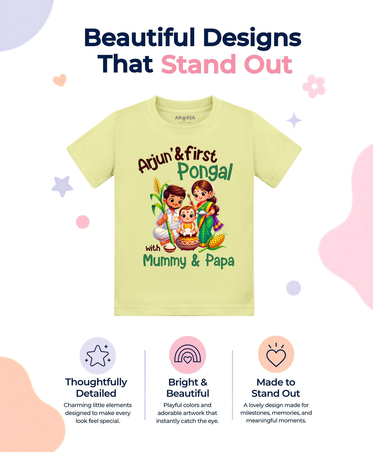 Yes | My First Pongal - T-shirt