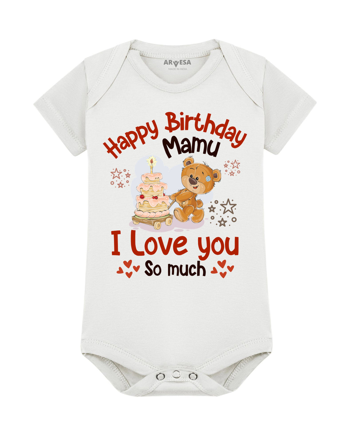 No | Happy Birthday Mamu Family Birthday - Romper