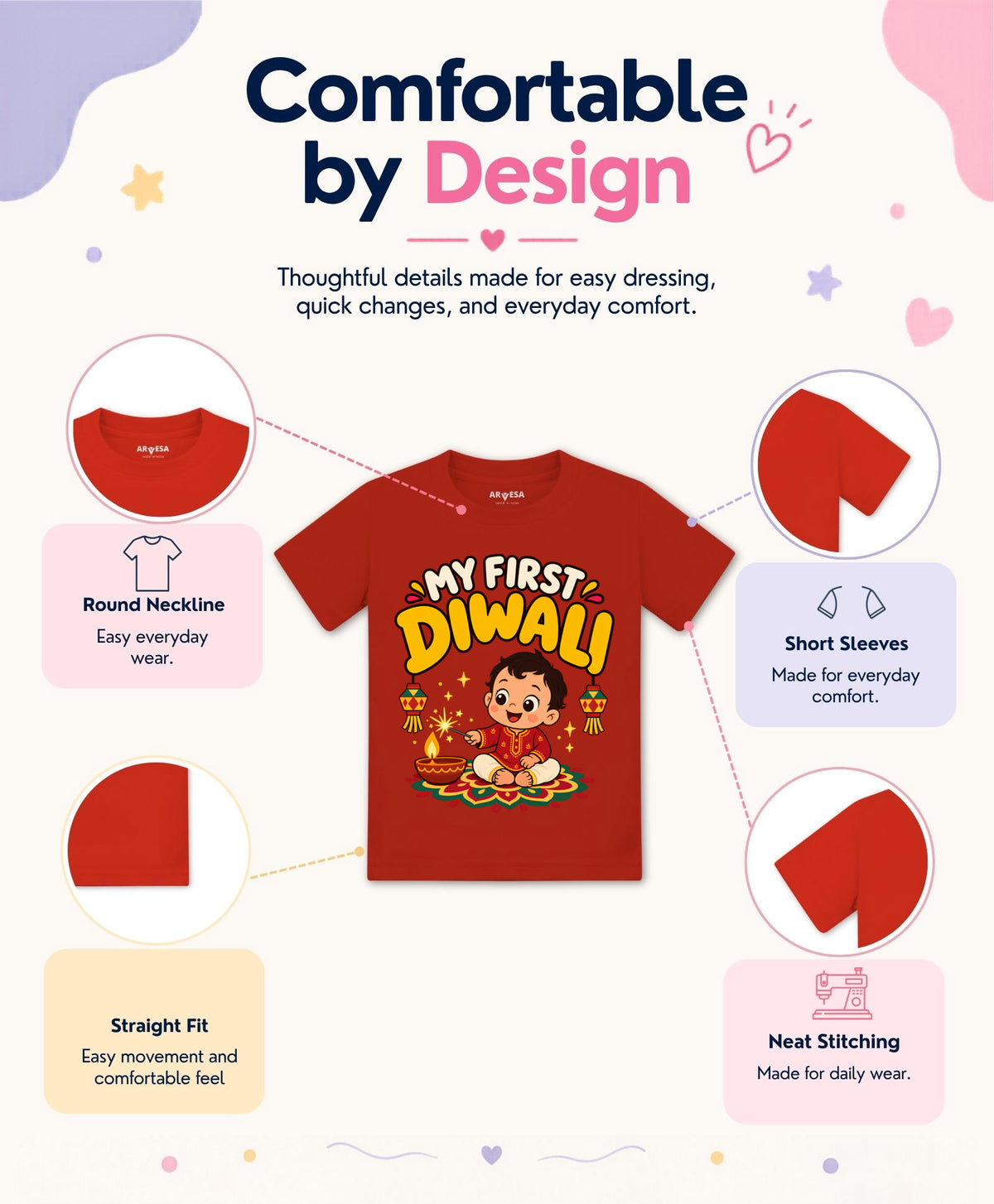 No | My First Diwali - T-shirt