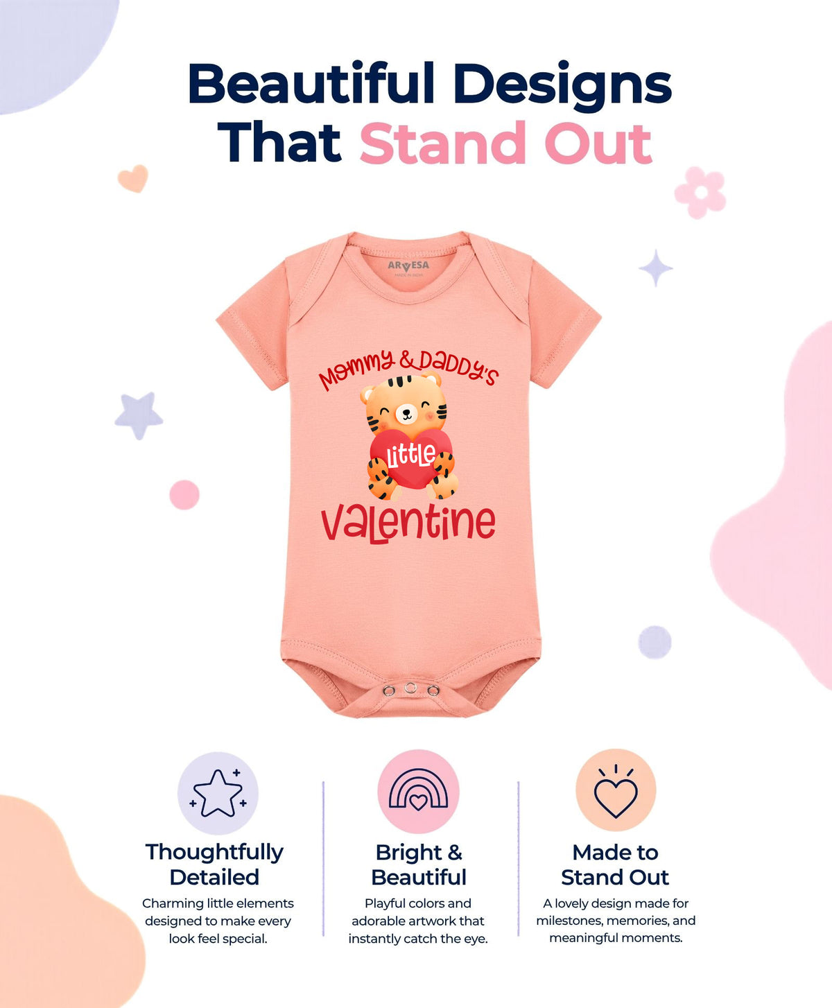 No | Mommy And Daddy Valentine - Romper