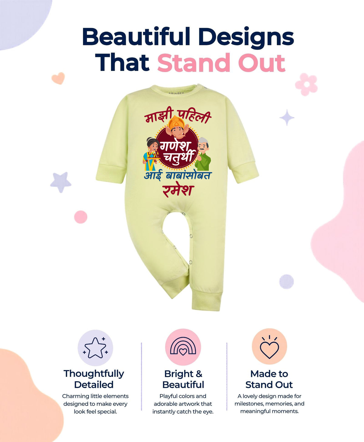 Yes | My First Ganesh Chaturthi - Jumpsuit