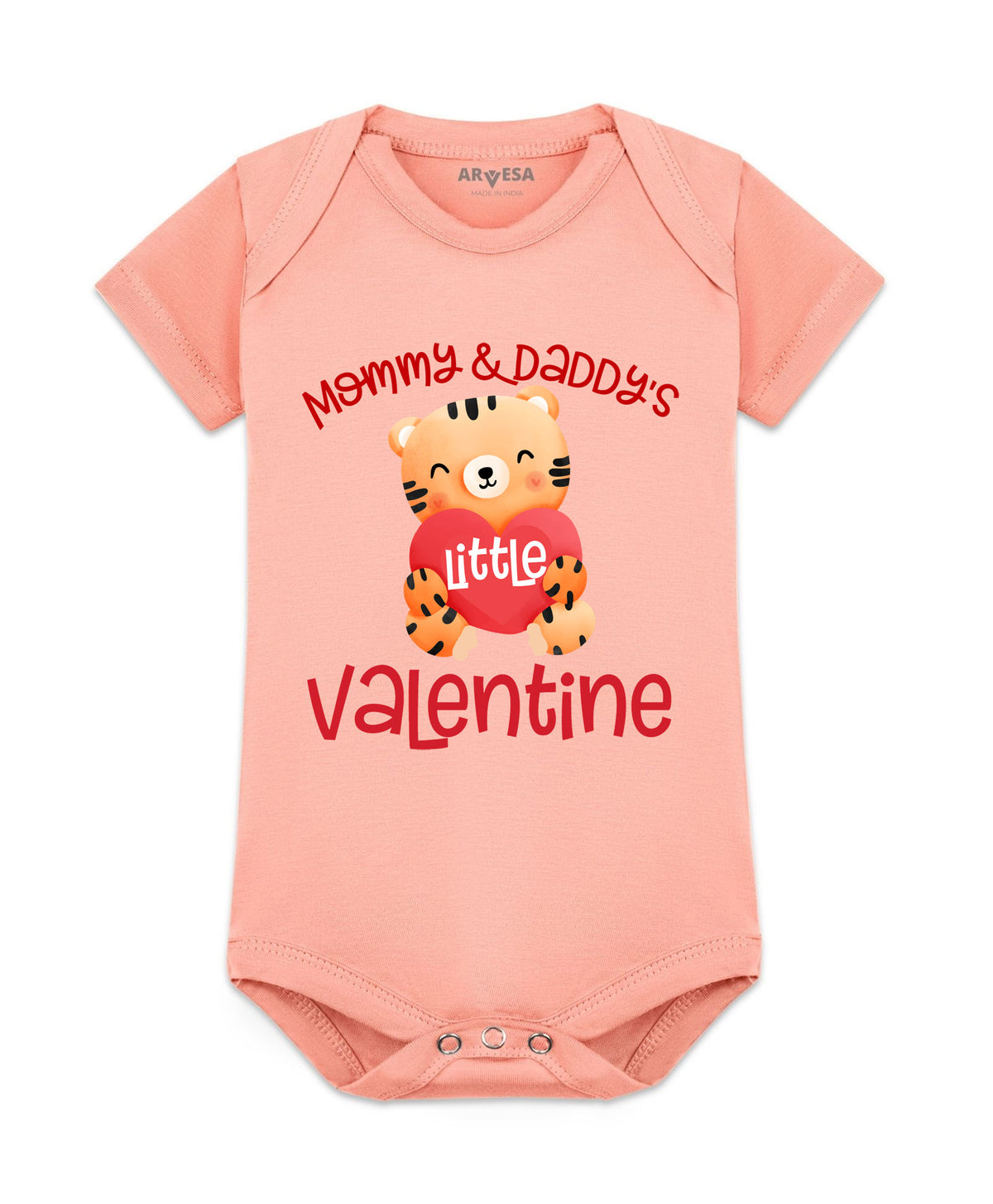 No | Mommy And Daddy Valentine - Romper