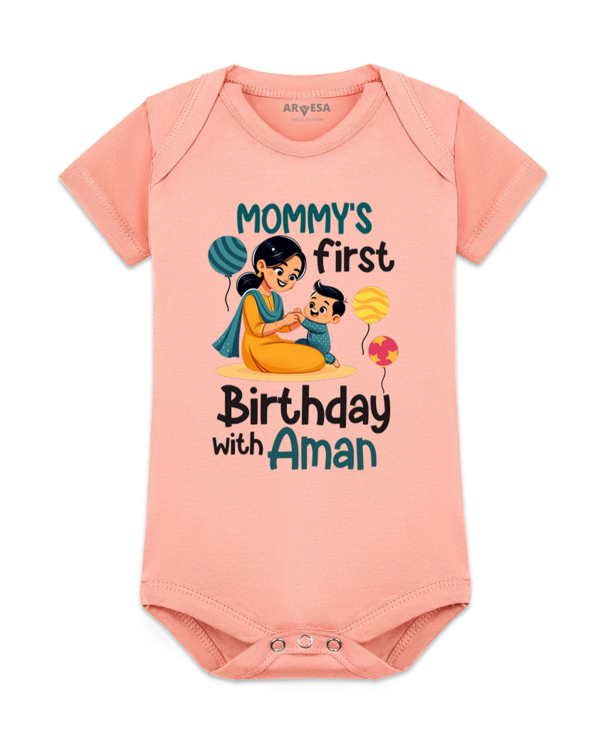 Yes | Mommy First Birthday With Me Mom Birthday - Romper