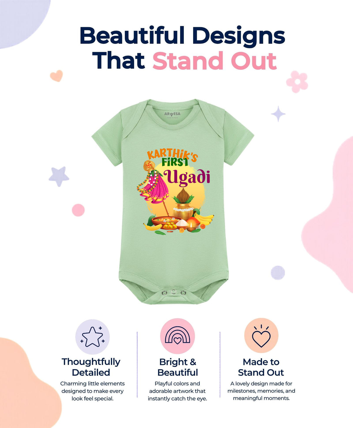 Yes | My First Ugadi - Romper
