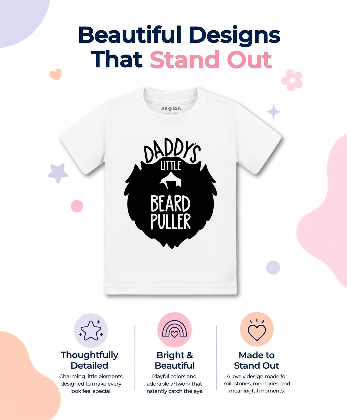 No | Daddy Little Beard Puller - T-shirt