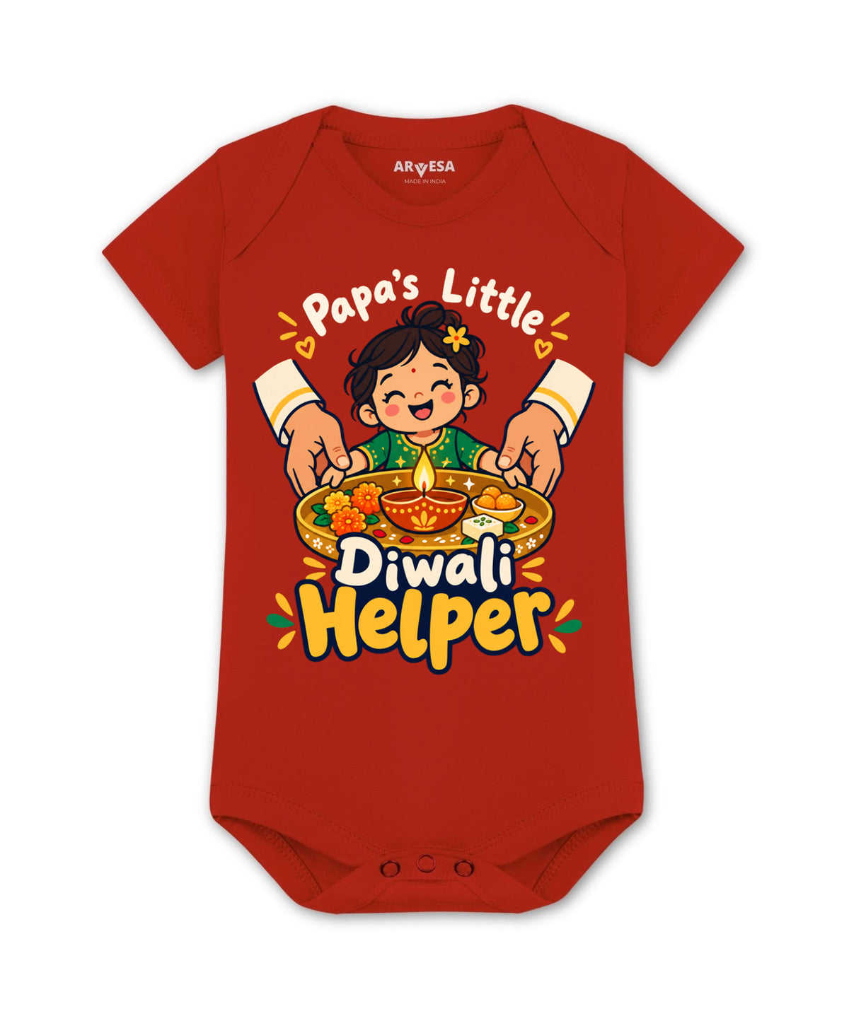 Papa's Little Diwali Helper - Romper