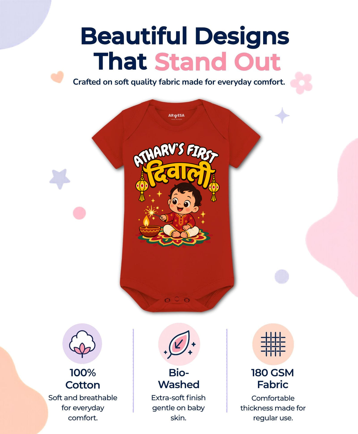 Yes | My First Diwali - Romper