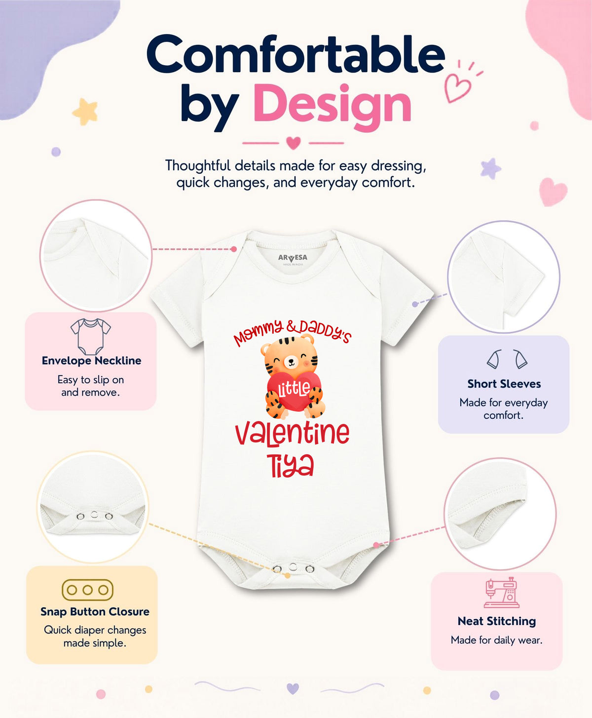 Yes | Mommy And Daddy Valentine - Romper
