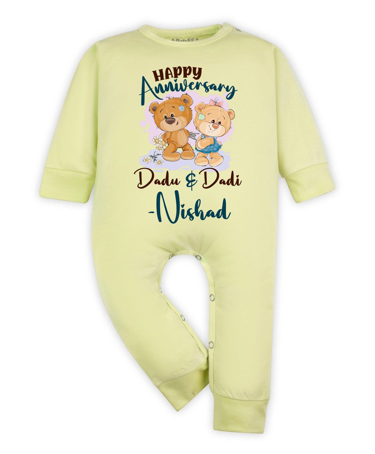 Yes | Happy Anniversay Dadu & Dadi Family Anniversary - Jumpsuit