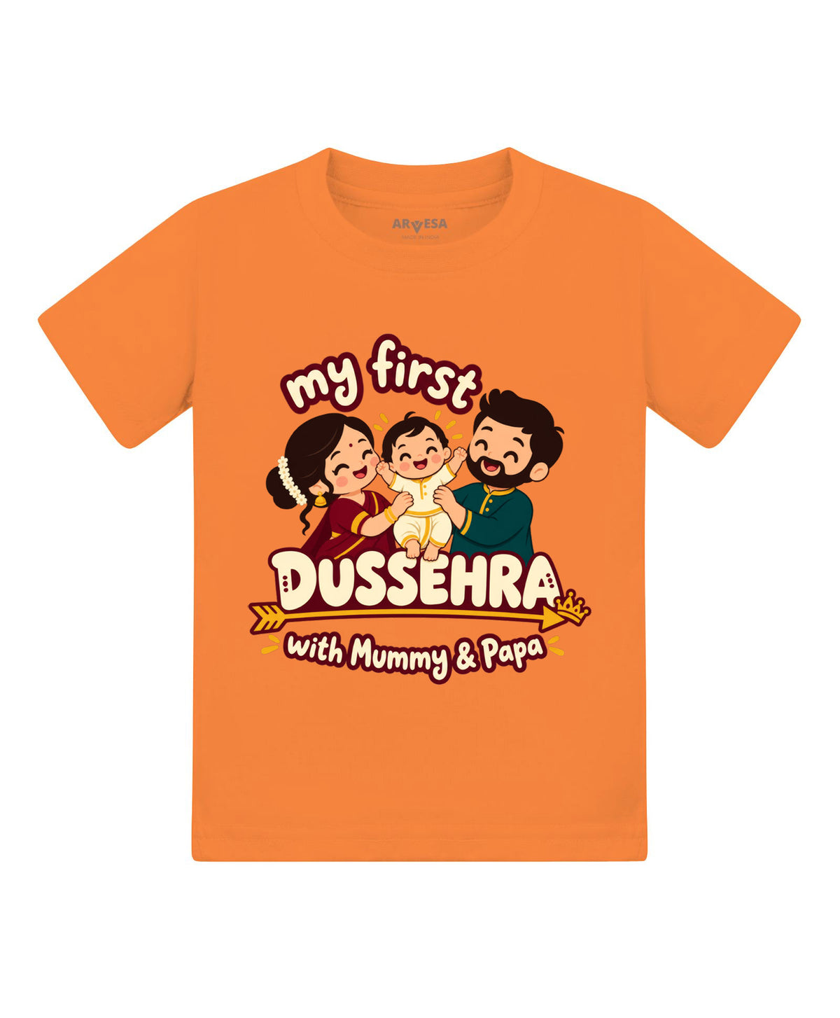 No | My First Dussehra with Mummy & Papa - T-shirt
