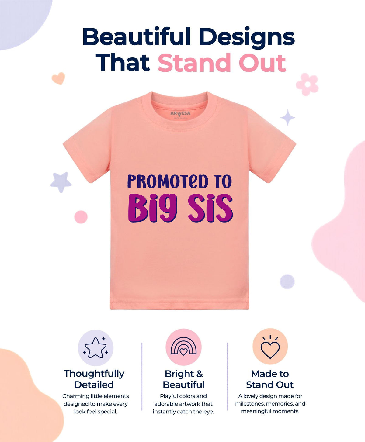 No | Promoted To Big Sis Sister - T-shirt