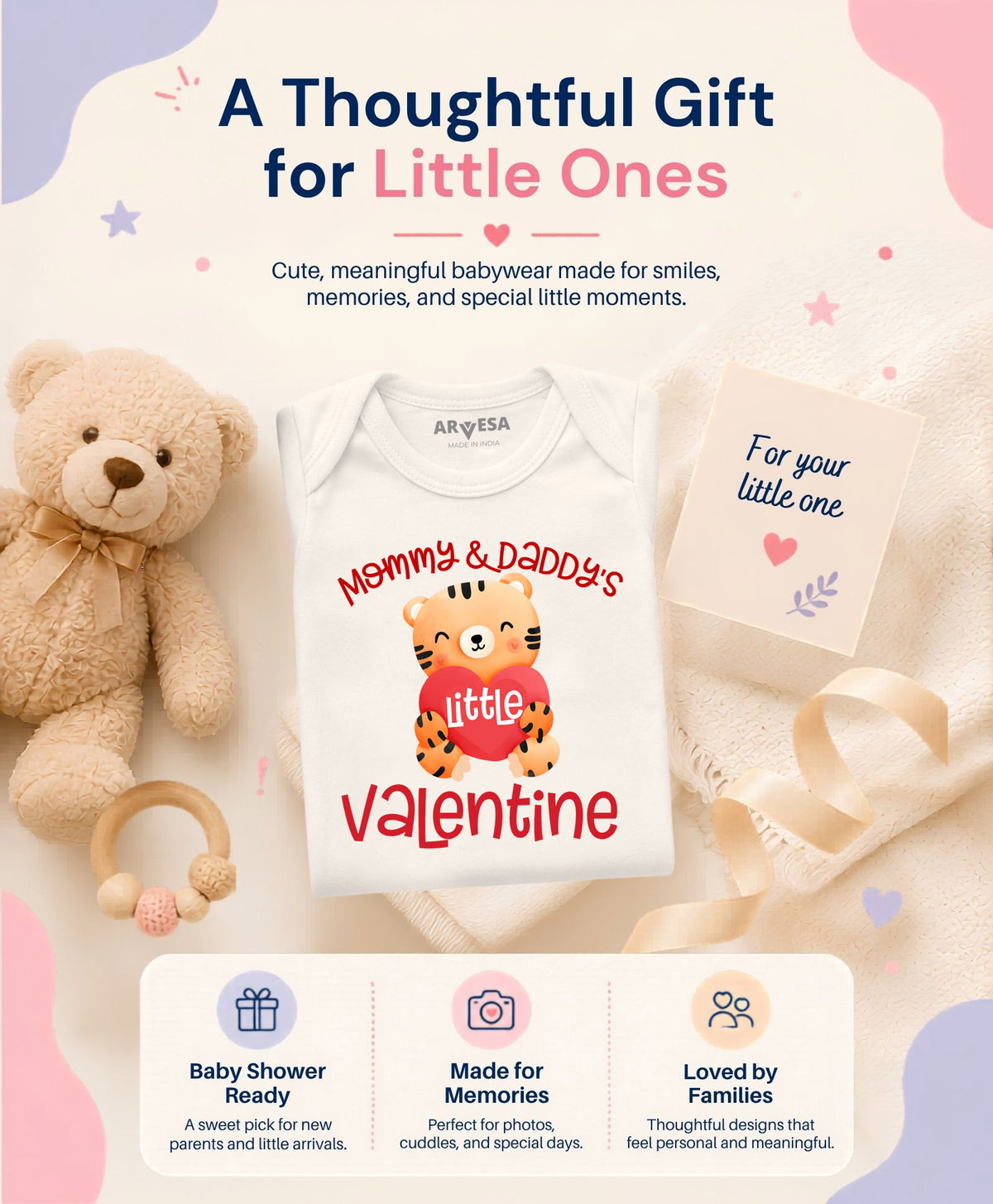 No | Mommy And Daddy Valentine - Romper